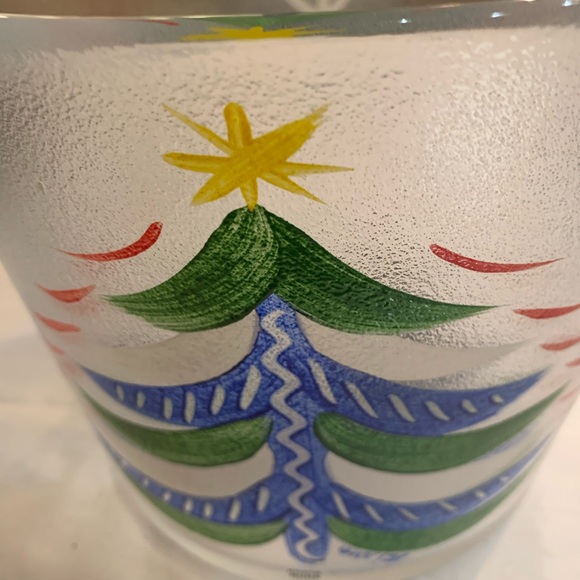 Kosta Boda Christmas Tree Ice Bucket - Picture 1 of 3